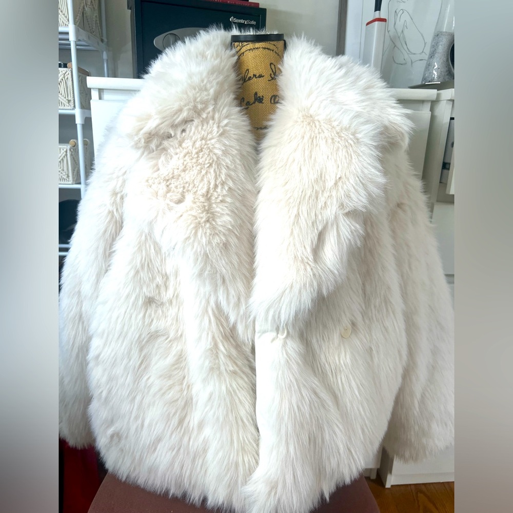 Faux Fur Down Coat